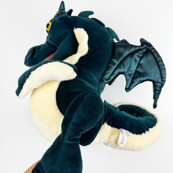 Folkmanis Folktails Hand Puppet Winged Dragon Teal Bout Movable Tongue - Picture 8 of 9